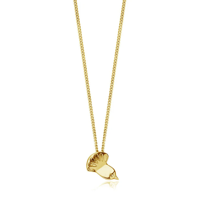 Boh Runga Fantail Pendant Gold Plate image number 0